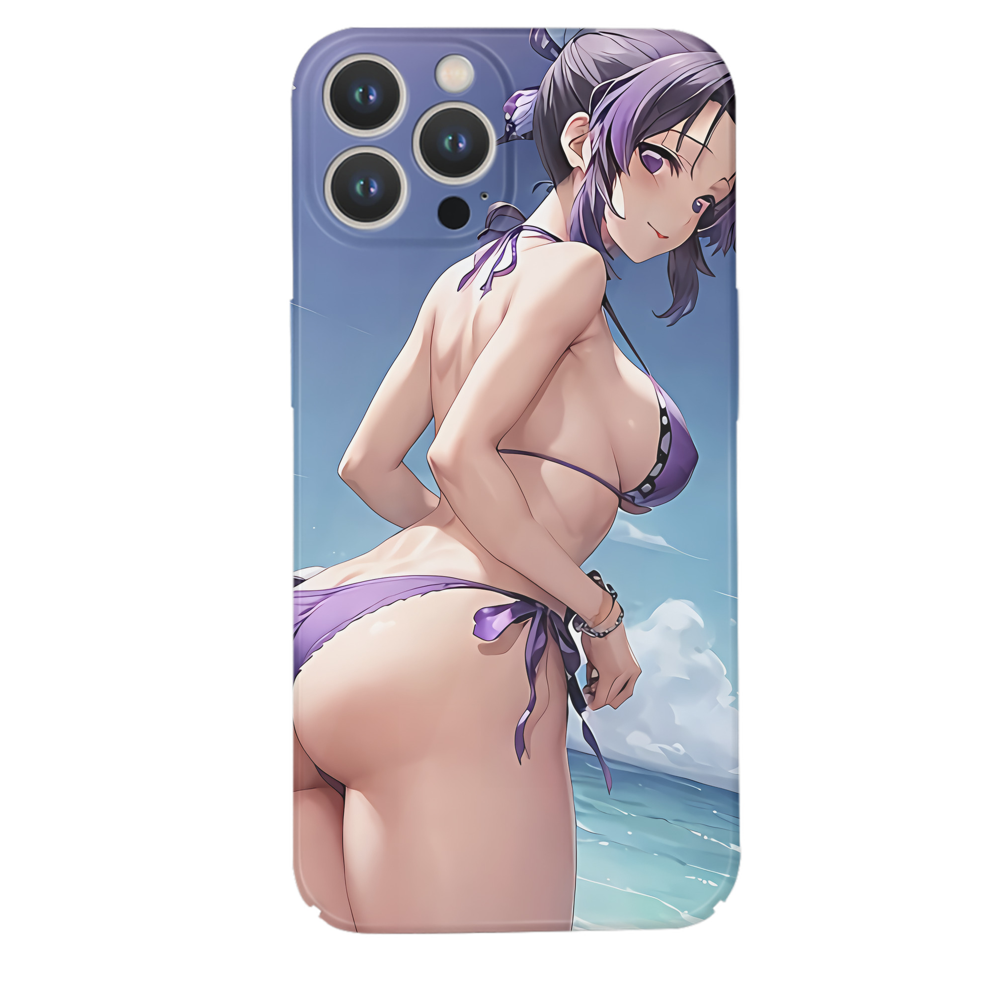 （画像用） 鬼滅の刃（きめつのやいば）蟲柱-胡蝶 しのぶ／こちょう しのぶ Kochou Shinobu 【iPhone 14シリーズ対応】ハードケース